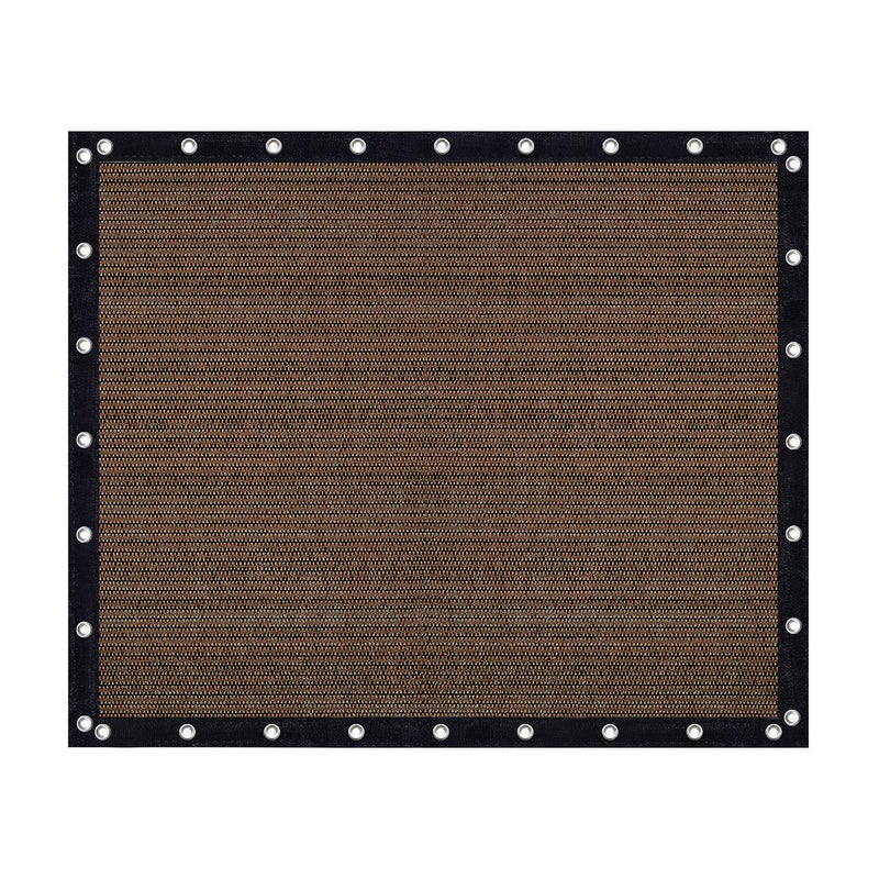 VICLLAX Shade Fabric Sun Shade Cloth Privacy Screen with Grommets for Patio Garden Pergola Cover Canopy 10x12 FT, Mocha - Image 1